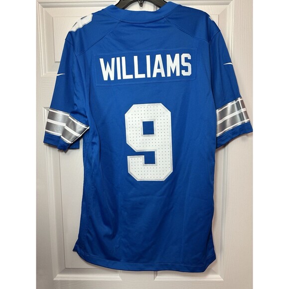 Size M Nike NFL Football Detroit Lions #9 Jameson Williams Jersey Men’s NEW - Picture 2 of 3